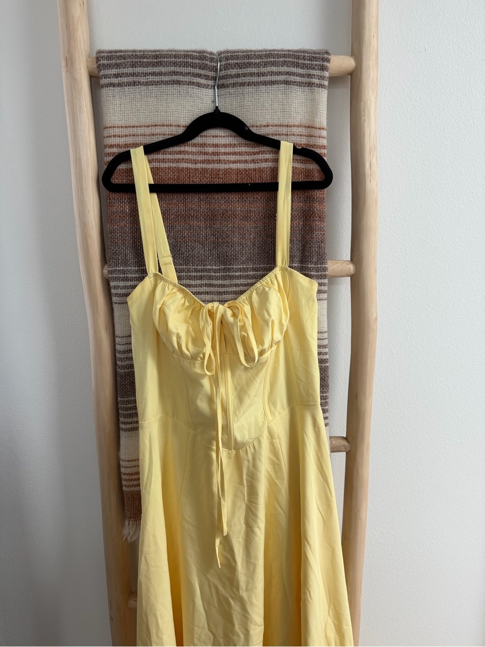 Yellow Tie-Front Sundress